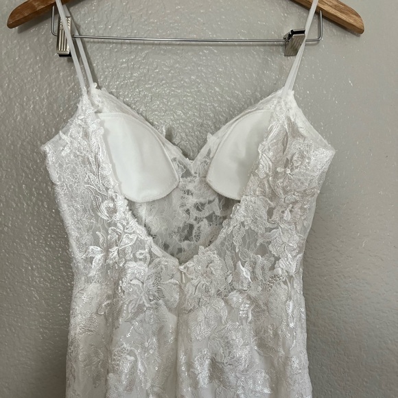 Everlasting Affection White Lace Mermaid Maxi Dress - Picture 3 of 10